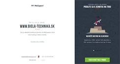 Desktop Screenshot of biela-technika.sk